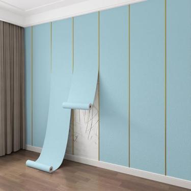 Imagem de Adesivo de parede de cor pura com padrão de cânhamo com padrão de cânhamo para sala de estar, escritório, hotel, fundo adesivo de parede