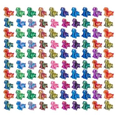 Imagem de Teenzee 100 peças de mini animais impressos em 3D pequenos animais de plástico figuras miniatura pequeno lagarto estatuetas a granel para micro fadas jardim paisagem acessórios esconder artesanato