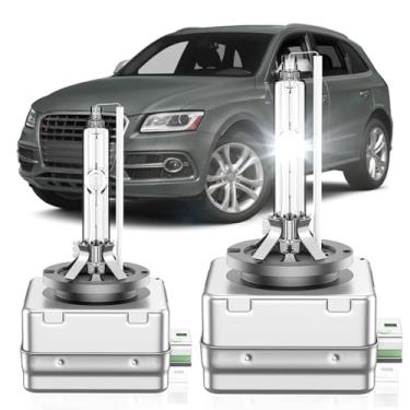 Imagem de SENROBO Apto para Audi 2009-2015 A3 A4 A5 A6 S2 S4 S5 Q5 RS5 2012-2015 A7 A8 Q7 Quattro 2014-2017 SQ5 D3S HID Farol, farol alto e baixo, 6000K Branco frio, plugue e plaqueta ay, pacote com 2