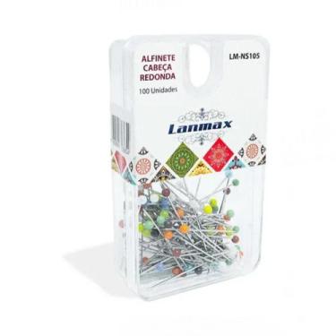 Imagem de Alfinete Cabeça De Vidro Patchwork Costura - LM-NS105 - LANMAX