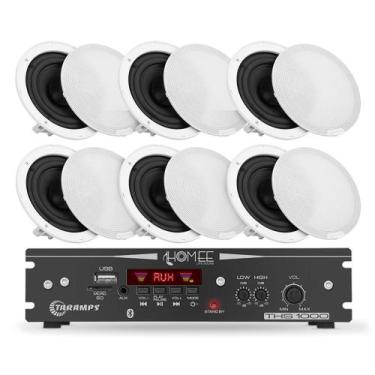 Imagem de COMP Home Theater Receiver 100W RMS Ths1000 + 6 Arandelas 40w 4 Ohms C