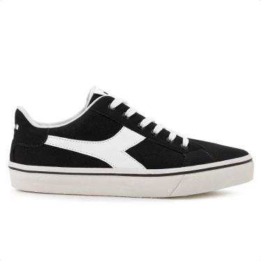 Imagem de Tênis Diadora Play Canvas, Masculino, Preto/Branco/Branco; 39