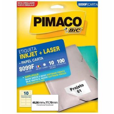 Imagem de Etiqueta pimaco 8099f 10 folha - pimaco
