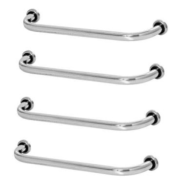 Imagem de Kit 4 Barras De Apoio 40cm De Idoso Para Banheiro - HomeFull