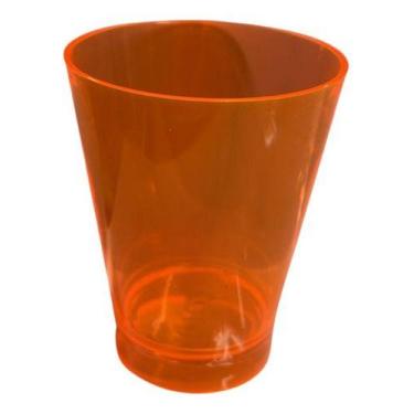 Imagem de Copo Rubizinho 200ml Acrílico - 25 Unidades - Papermix, Laranja Transl