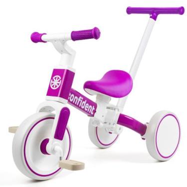 Imagem de Triciclo XIAPIA 5 em 1 por 1-5 anos com pedal removível roxo