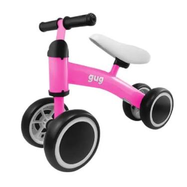 Imagem de Bicicleta Equilíbrio Infantil Andador Sem Pedal 4 Rodas Bebê Gug - Shi