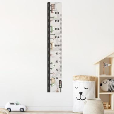Imagem de Adesivo Régua Parede Infantil Carros 03 Trânsito Medidor de Altura Quarto Decoração Lúdica