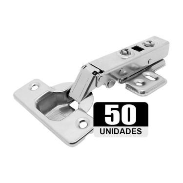 Imagem de Dobradiça Tradestar Clip On Soft Close Reta 35Mm Porta Móvei