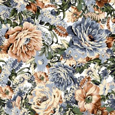 Imagem de Papel de parede Boho Peel and Stick 45 cm x 300 cm papel de parede floral retrô papel de contato autoadesivo removível para armários de quarto cabides varandas salas de estar banheiros