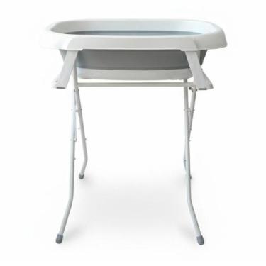 Imagem de Banheira de Bebê Dobrável Portátil até 35 Litros com Suporte e Almofad