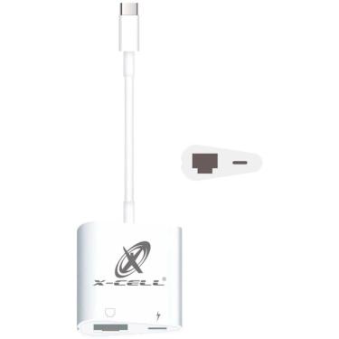 Imagem de Adaptador Ethernet Usb-c Rj45 Flex Branco