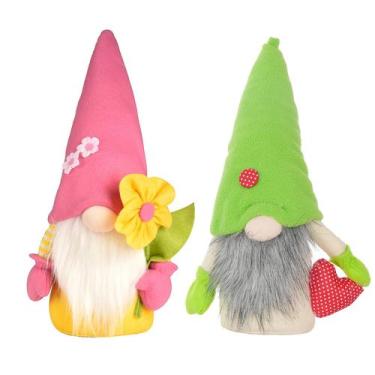 Imagem de Flores da Primavera Anão Gnome Dia das Mães Gnomos Presente Decoração 
