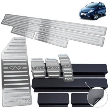 Imagem de Soleira Pedaleira Descanso Chery Face 2010 Até 2015 Aço Inox