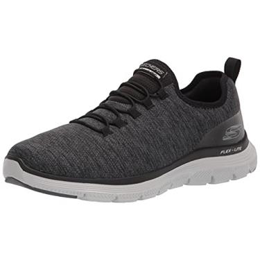 Imagem de Skechers Mocassim Oxford masculino Flex Advantage 4.0 Contributo, Preto/cinza, 14