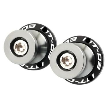 Imagem de BYYINGSUS Parafusos de suporte deslizantes de bobinas de braço oscilante de 6 mm acessórios de motocicleta compatíveis com Y&AMAHA MT03 MT09 MT10 MT 03 09 10 Mt03 Mt09 Mt10 (titânio Mt03)