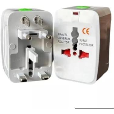 Imagem de Tomada Universal Padrão Internacional, Adaptador Mais de 150 Países, Para Viagem, Bivolt, EUA, UK, JP, AU, EU - TKLA (2)
