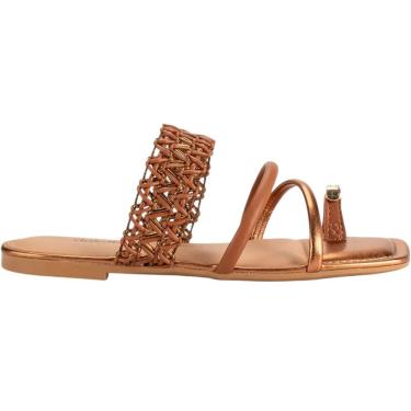 Imagem de Tamanco Feminino Rasteira Casual Dia a Dia Passeio Trabalho com Dedeira Ultra Conforto Dakota Y9252