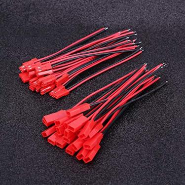 Imagem de 20 Peças Cabos Macho Jst 20 Peças Cabos Fêmea Jst 24 Awg 2 Pinos Conector Fio para Bateria Rc Adaptador Jst Cabo Adaptador de Equipamento de Rádio