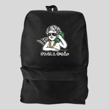 Imagem de Mochila Bolsa Masculina Basica Escolar Pega a Visão Anjo Oculos-Masculino