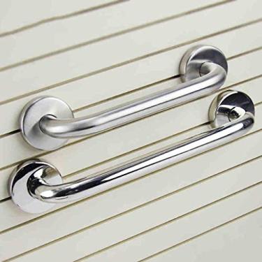 Imagem de XNXWDZ Barra de apoio de parede para banheiro para deficientes, barra de apoio de segurança de banheiro, barra de apoio de aço inoxidável com alça de segurança, adequada para vaso sanitário