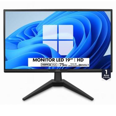 Imagem de Monitor 19 Polegadas LED HD 60Hz HDMI e VGA Vesa Bivolt TCN