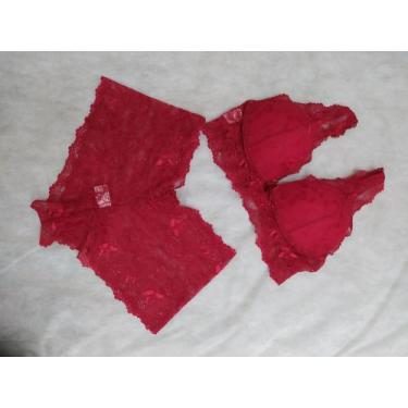 Imagem de Conjunto renda vermelho - Delicata