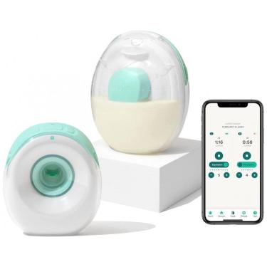 Imagem de Bomba Tira Leite Dupla Portátil com 2 Modos, 9 Níveis de Sucção, WILLOW, Branco