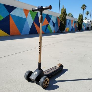 Imagem de Patinete Infantil com Rodas de LED – Preto, Ajustável, Seguro e Resistente, Ideal para Crianças a Partir de 3 Anos, Divertido, Leve e Fácil de Guiar