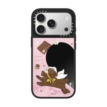 Imagem de CASETiFY Capa espelhada para iPhone 17 Pro [refletiva/compatível com Magsafe/1,5 m. 1 x proteção contra quedas de grau militar] - Cookie - preto em preto