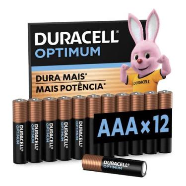 Imagem de Pilha Optimum AAA Palito Duracell Com 12 Unidades