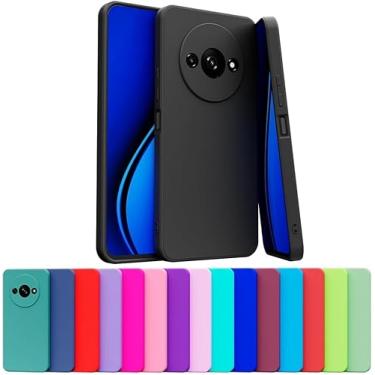 Imagem de Capa Celular Case Compatível Xiaomi REDMI A3 Silicone Aveludada Com Proteção De Câmera (AZUL PISCINA)