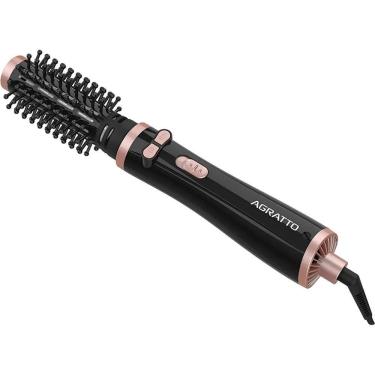Imagem de Escova de Cabelo Rotativa Della 1200W Preta ECR-03 Agratto Bivolt