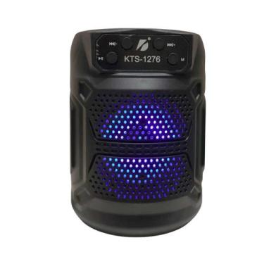Imagem de Caixinha de som Blutooth alto falante Luz RGB colorida 5W Radio Usb Mp