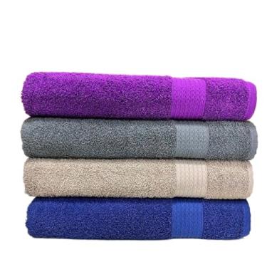 Imagem de Toalha de Banho Gigante, Toalha de Banho Grossa Felpuda Alta Absorção Algodão Gramatura 480g/ M², 1.5m×70cm(3 TOALHAS SORTIDAS)