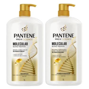 Imagem de Kit Shampoo e Condicionador Pantene Pro-V Science Molecular Bond Repai