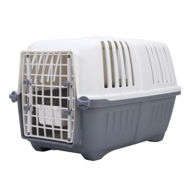 Imagem de Pssopp Cão de Estimação Filhote de Cachorro Gato Transportadora Caixa de Transporte Cão Animal Transporte Caixa de Viagem Gaiola para Gatos Filhote de Cachorro Coelho, 18.5x12.2x12.6in