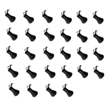 Imagem de Kit 28 Spot Trilho Perfilado Eletro calha Par20 Bulbo OL3 - Hiperlight