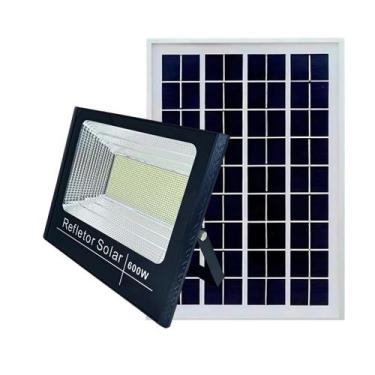Imagem de Refletor Led Externo 600w Solar Controle Fotocélula Externo - Solar Li