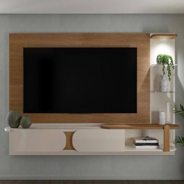 Imagem de Painel TV 72 Polegadas 220cm Suspenso Reno Cinamomo Off White A09 - Mpozenato