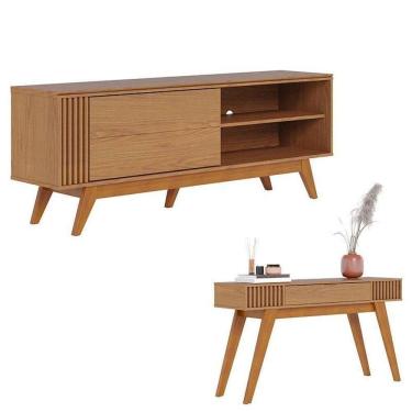 Imagem de Rack Bancada Otawa Com Aparador Riviera Freijó – Colibri