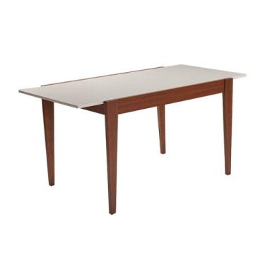 Imagem de Mesa Flyp de Jantar 120x80 MDF Estruturado Design Moderno Sem Vidro Im