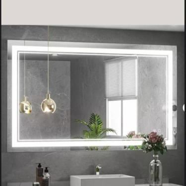 Imagem de Espelho Moderno com LED Frontal e Touch Screen - Design Sofisticado - 