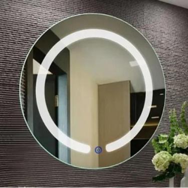 Imagem de Espelho Redondo com LED e Touch Screen - Iluminação Ajustável - Espelh