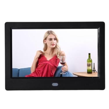 Imagem de Acouto Porta-retratos Digital de 7 Polegadas Tela HD 1920x1080 Com Controle Remoto Compartilhamento de Fotos Em Tempo Real Suporte para Múltiplas Contas USB Armazenamento Em (BLACK)