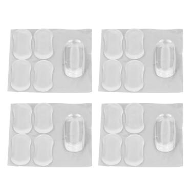 Imagem de CUOFYUNL 20 PCS Tampa de vaso sanitário pára-choque transparente de silicone tampa de vaso sanitário para substituição de bidê