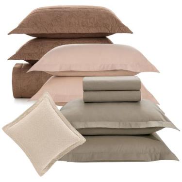 Imagem de Kit Colcha Queen Karsten 10 Peças + Jogo de Lençol 200 Fios 100% Algod