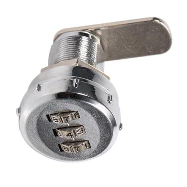 Imagem de Generic Fechadura Codificada de Armário, Trava de Segurança Durável de Aço Inoxidável Com Senha para Caixas de Ferramentas, Gavetas, Adequada para Armários de 0.6~23mm, Caixa de Correio