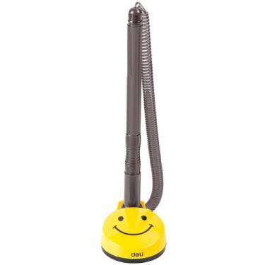 Imagem de Caneta para Balcão Daily com Suporte Mini 0,7MM Preta (blister) - Deli