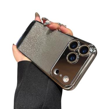 Imagem de Proteção de lente de câmera respirável com dissipação de calor de malha galvanizada revestida compatível com capa de iPhone (prata, iPhone 17 Pro Max)